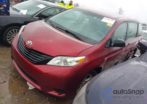2013 Toyota Sienna L V6 7 Passenger from USA, damaged, VIN 5TDZK3DC9DS361902